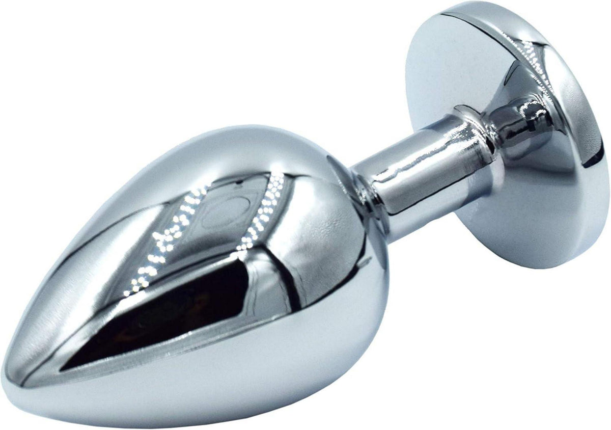 Metall Anal Butt Plug Set Lila Medium 34mm Frauen Paare
