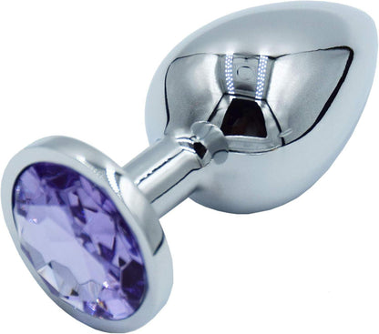 Kleiner Lila Metall Analplug Set Sex Spielzeug 28mm