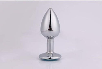 Metall Anal Butt Plug Set Klein 28mm Größe Lila für Frauen Männer