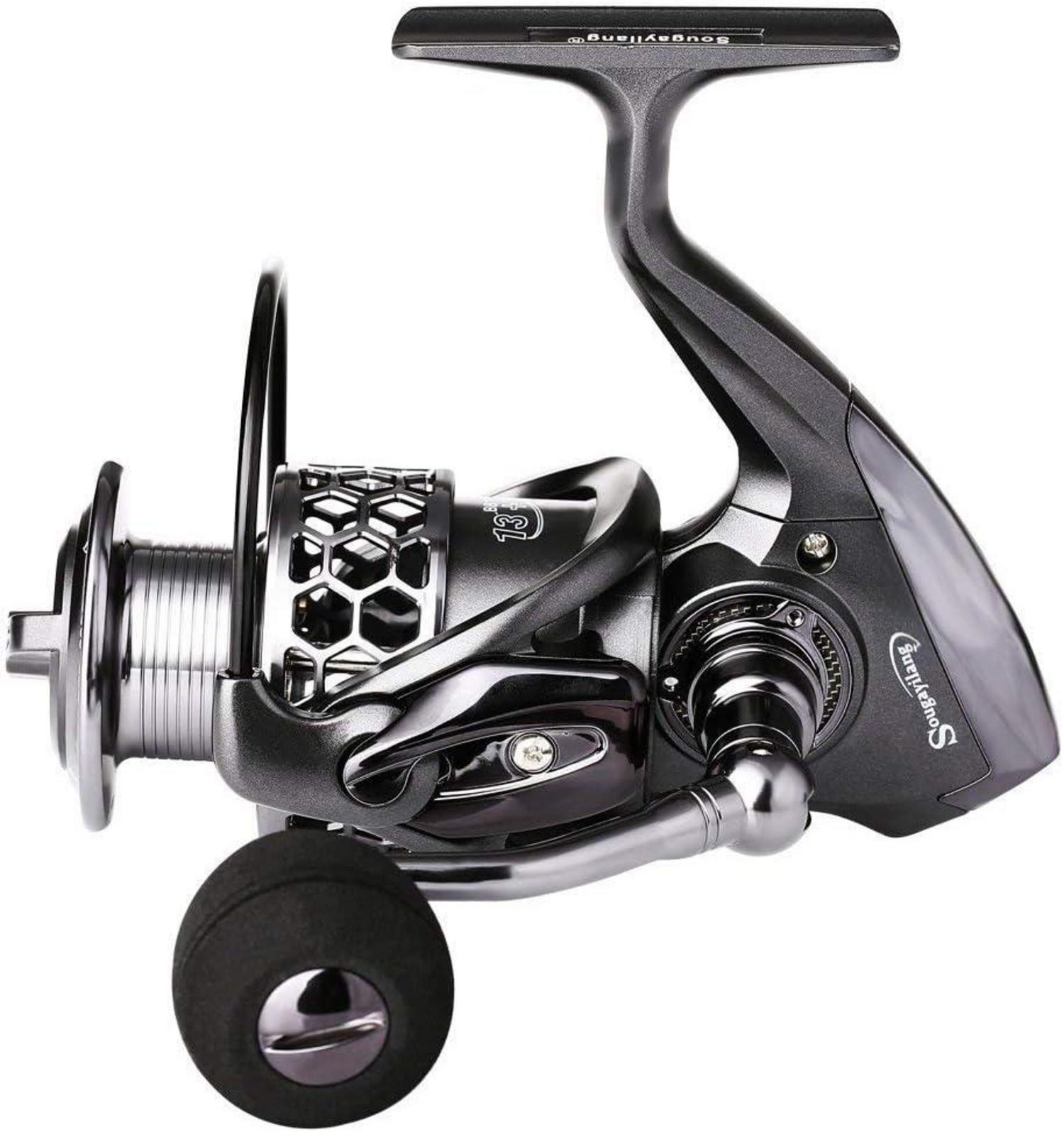 Angelrolle 13+1BB Ultra Smooth Aluminium Spinnrolle mit Ersatzspule