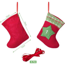 24x Filz Adventskalender Weihnachtskalender Kette Kinder