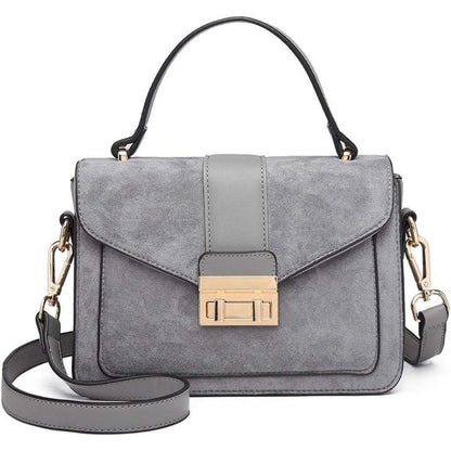 Miss Lulu Damen Handtasche Umhängetasche Schultertasche