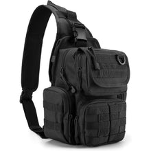 Taktische Brusttasche Schwarz | Militär Schultertasche mit