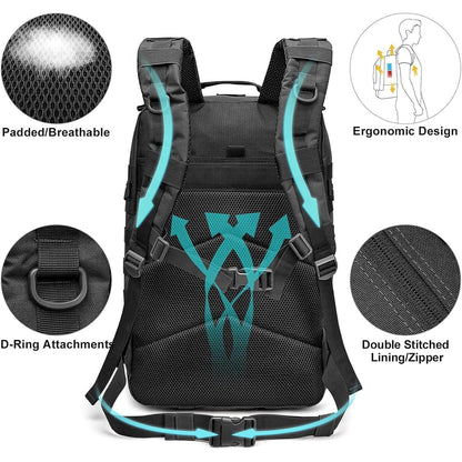 Taktischer 40L Molle Rucksack für Outdoor Camping Trekking