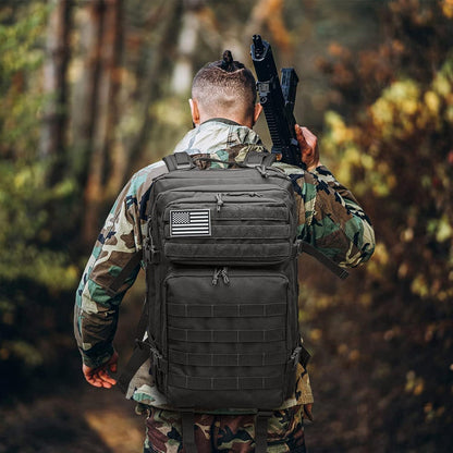 Militärischer Taktischer Rucksack 40L Outdoor Molle Assault Pack Schwarz
