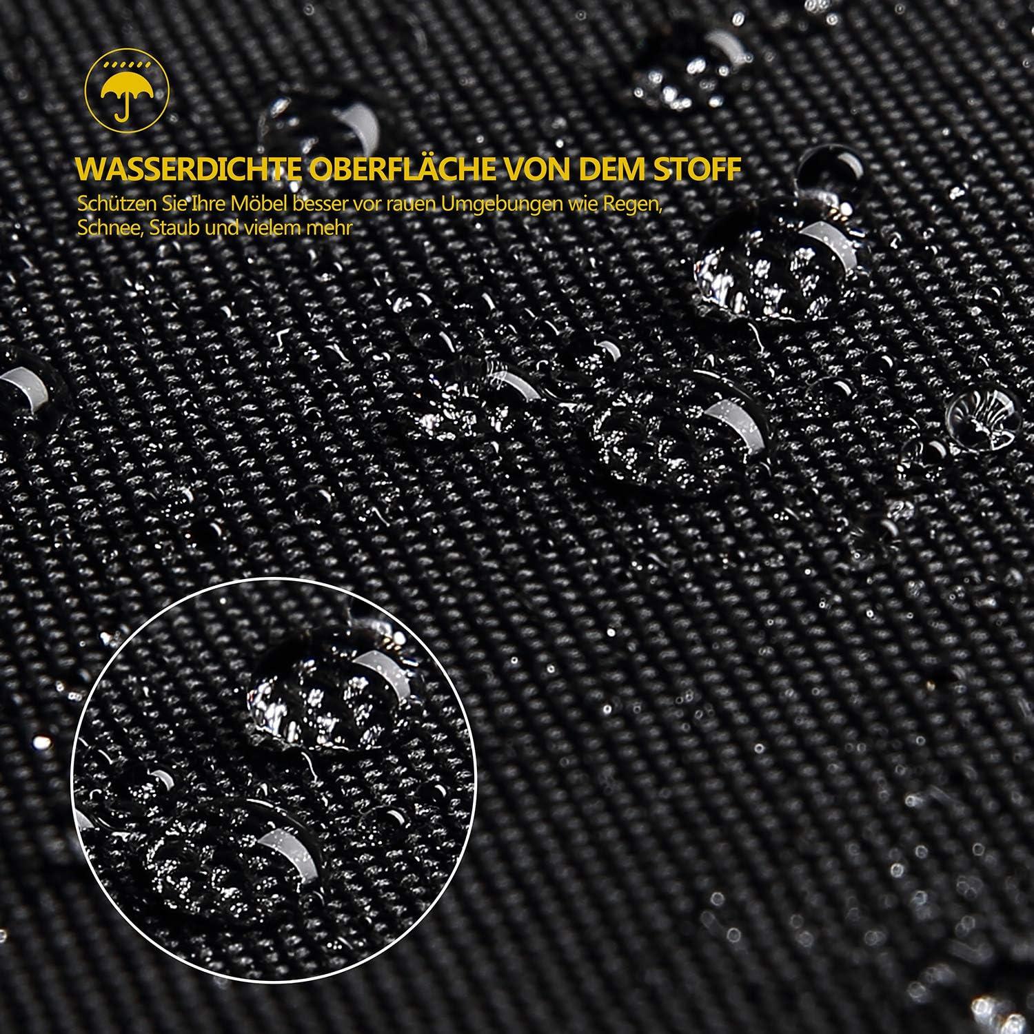 Wetterschutzhülle für Terrassenheizer 50x50x120cm Schwarz, 600D