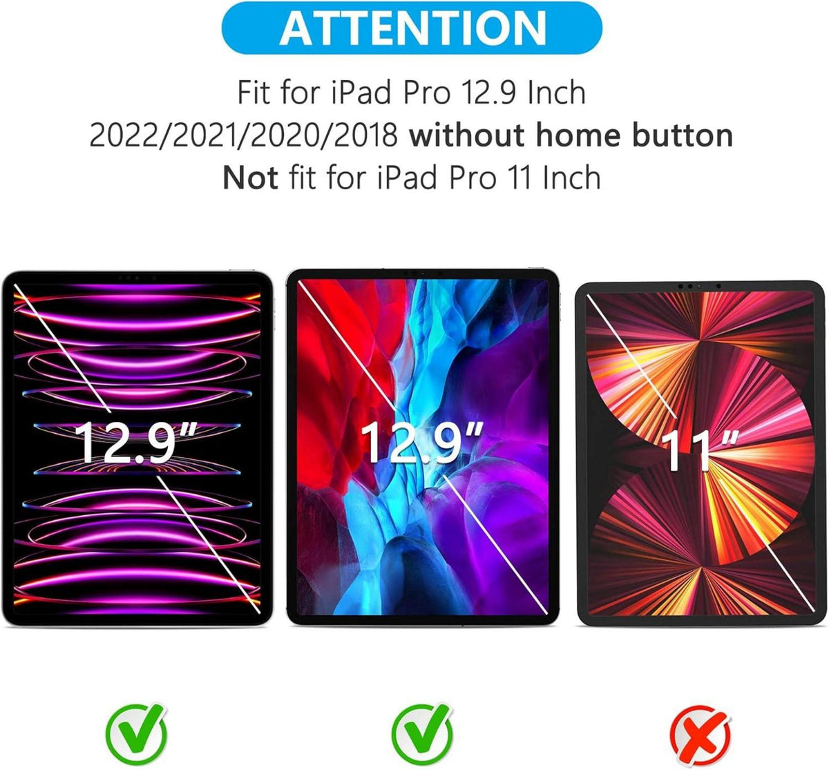 SPARIN 2 Stück Schutzfolie für iPad Pro 12.9 Zoll