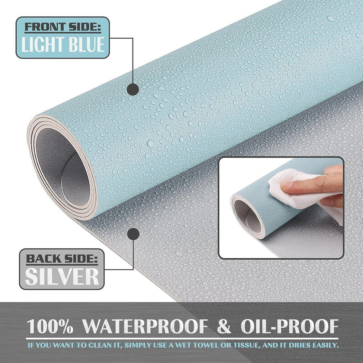 Wasserfeste Schreibunterlage 80x40cm PVC Büro Heimbüro Mauspad