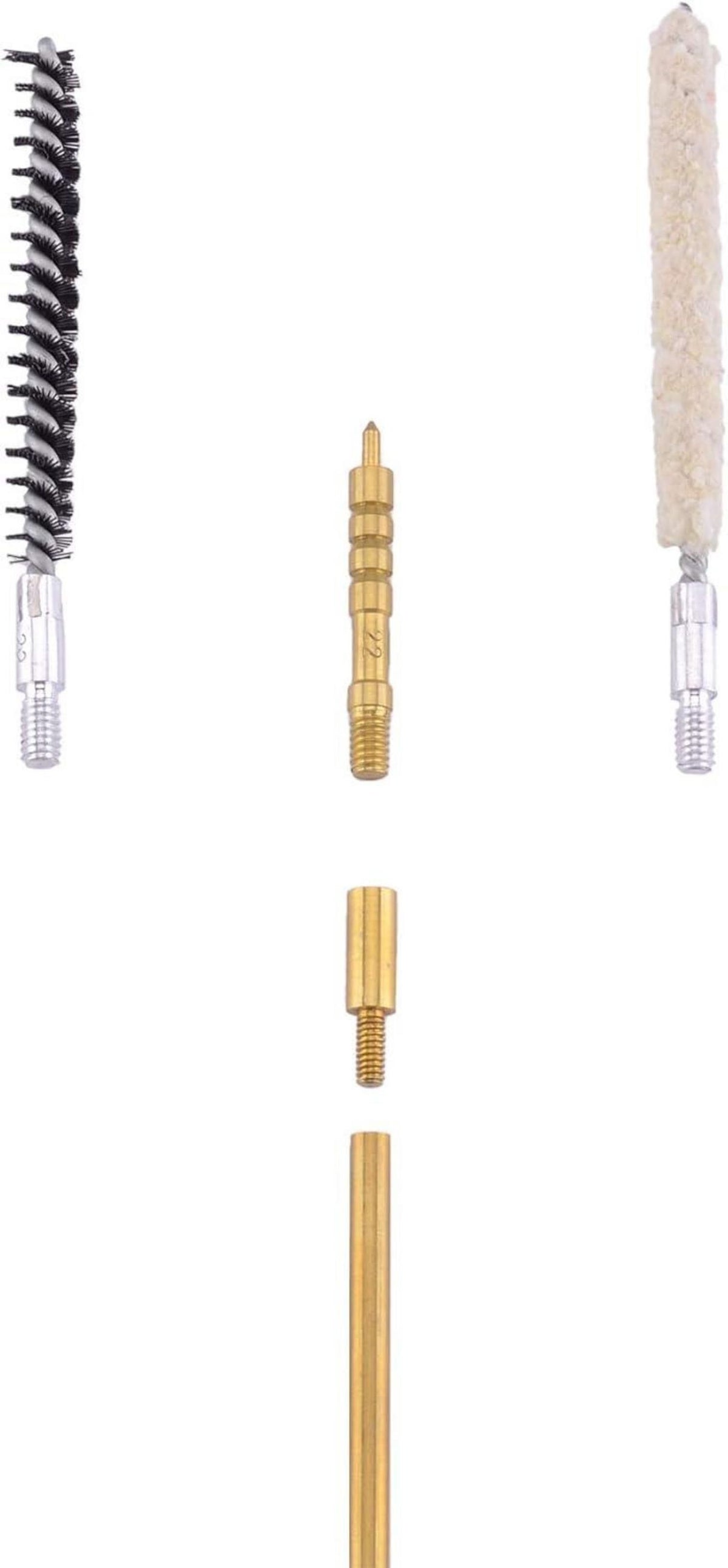 Gun Cleaning Kit Kaliber .177 & .22 für Luftgewehr - Hochwertige Reinigungsbürsten & -stäbe