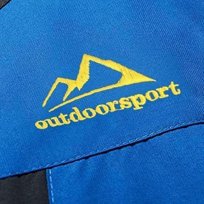 Herren Winterjacke warm gefüttert wasserdicht abnehmbare Kapuze Blau L