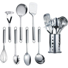 Edelstahl Kochset 7-teilig mit Ständer und Utensilien Set