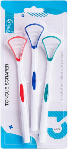 Zungenschaber Zungenreiniger Set 3 Farben Zungenbürste 3 Packungen