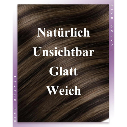 Echthaar Tressen Braun Balayage – Remy Micro Tressen 55cm