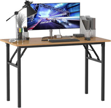 Klapptisch Computertisch 120x60x75cm Teak Schwarz