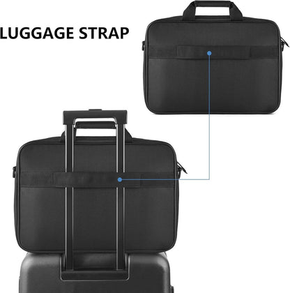 Laptop Tasche 15.6 Zoll Aktentasche Notebook Wasserabweisend Schwarz