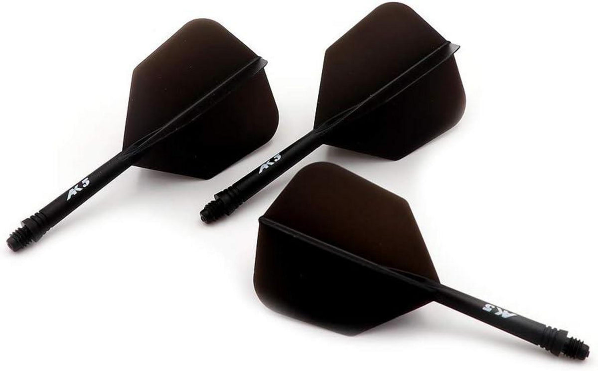 CUESOUL Integrated Dart Shaft Set, 3 pcs Standard Flights - Schwarz