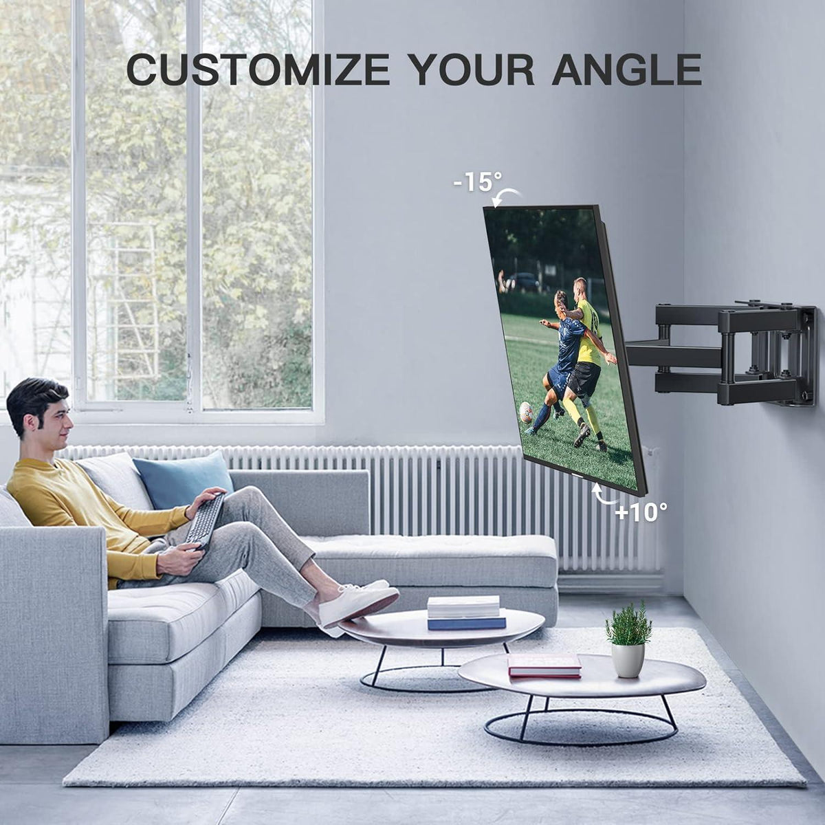 TV Wandhalterung 26-65 Zoll Schwenkbar Neigbar bis 45kg