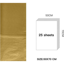 Gold Metallic Seidenpapier 50x70 cm - 25 Blatt für