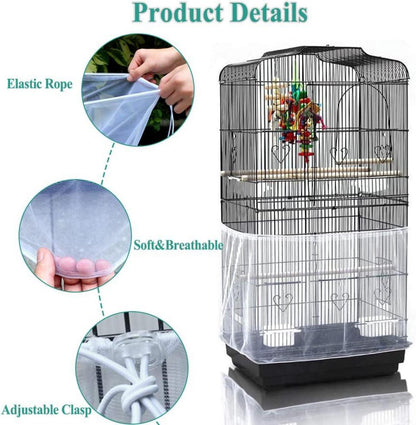 Vogelkäfig Netzschutz Nylon für Papageien