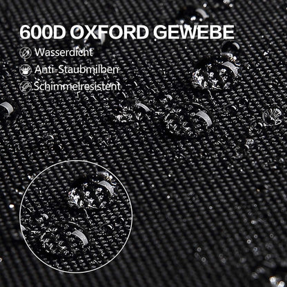 2x Aufbewahrungstasche für Geschenkpapier 74x13cm Schwarz