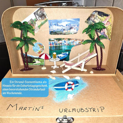 Strand-Mikrolandschaft Miniliegestuhl Set 16 Stück - DIY