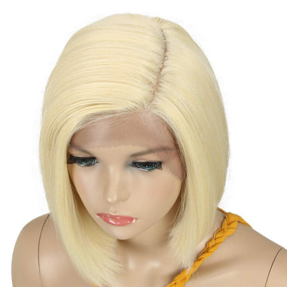 Lace Front Perücke Bob 24cm Blond – Atmungsaktiv & Natürlich