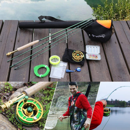 Sougayilang Fly Fishing Rod Reel Combos Lightweight Portable