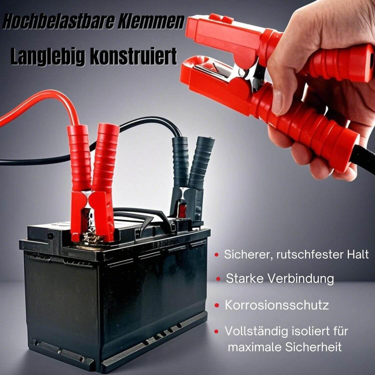 Schwerlast Starthilfekabel 2500A – 6m – Kupferdraht