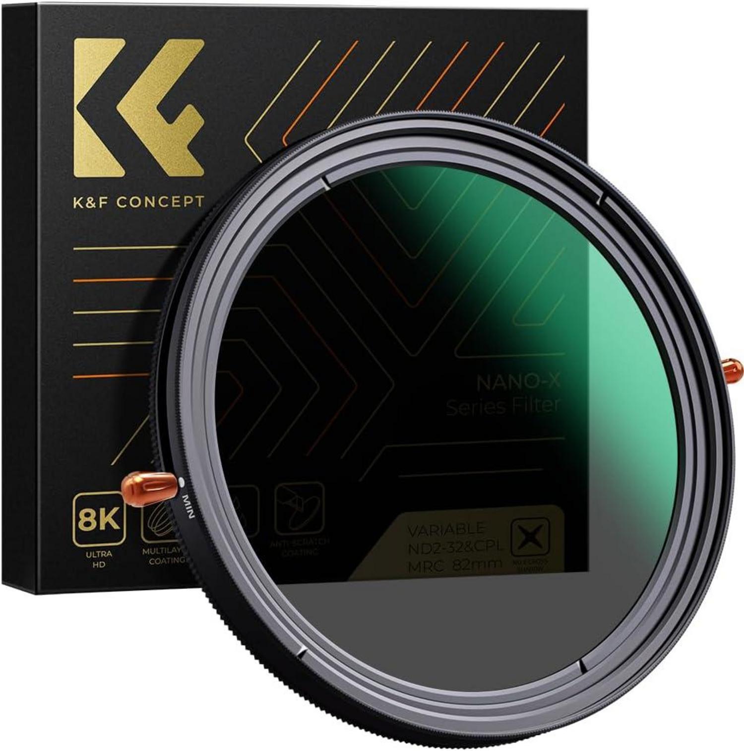 ND Filter 67mm CPL&ND2-ND32 2in1 multifunktionaler Graufilter/CPL