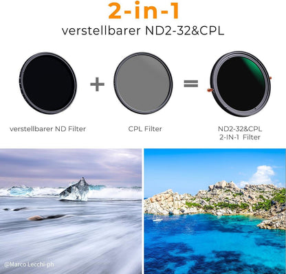 82mm ND CPL Filter Deutsches Glas Multibeschichtung 5