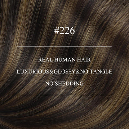 Echthaar Nanoring Extensions Braun 40cm - Haarverlängerung