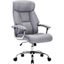 Bürostuhl ergonomisch Stoff grau mit Armlehnen und