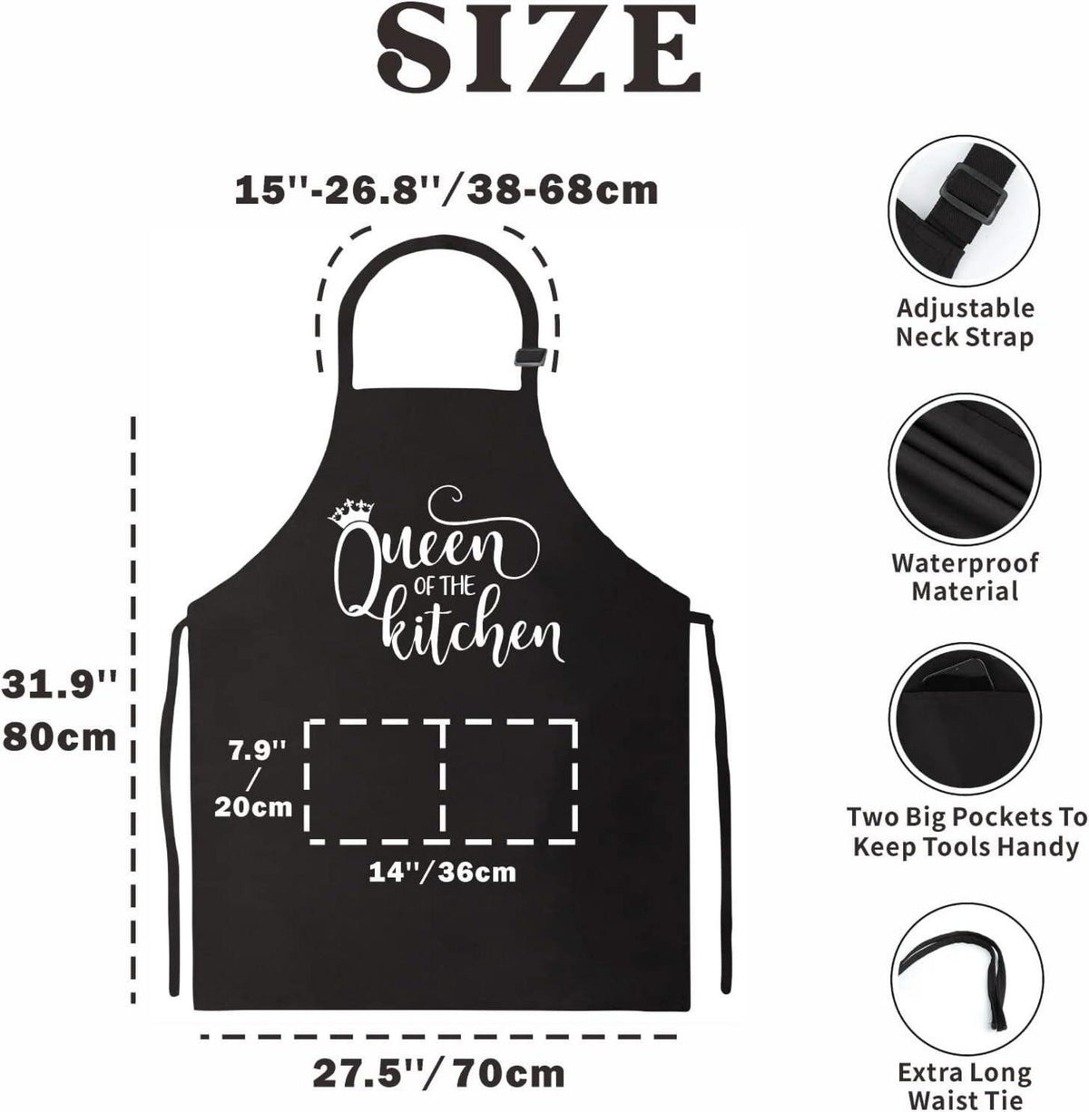 Cute Kitchen Apron for Women Funny Cooking Baking Gift