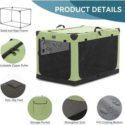 Faltbare Hundebox XL – Sicher & Komfortabel für Reisen
