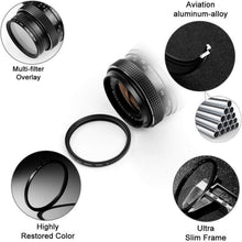 52mm Fotover Sternfilter Set 3er Pack mit Objektivdeckel und
