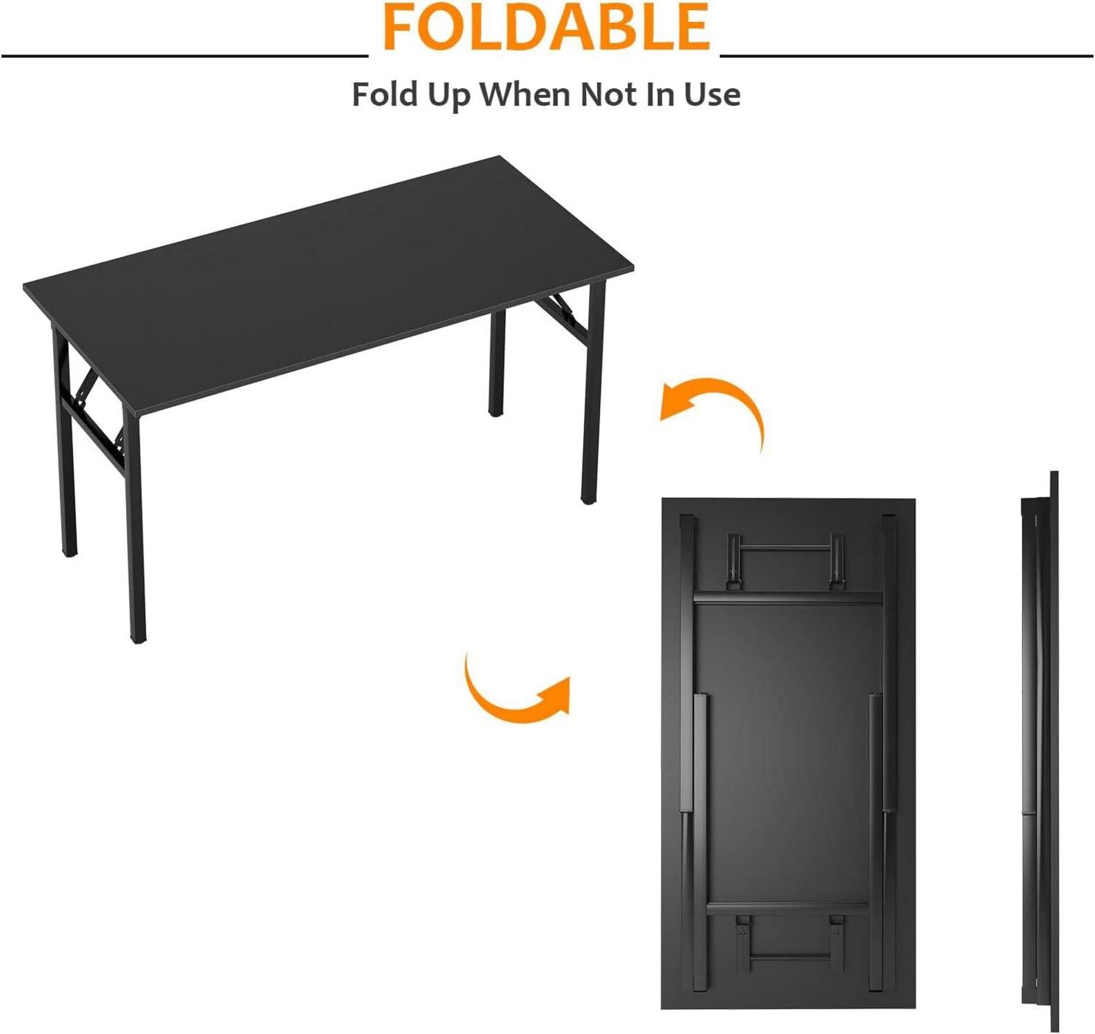 SogesHome Klapptisch 100x60x75 cm Schreibtisch PC Büroarbeit Esstisch AC5CB-100-SH