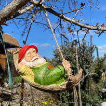 Gartenzwerg liegend 18cm Kunstharz wasserdicht GNOME