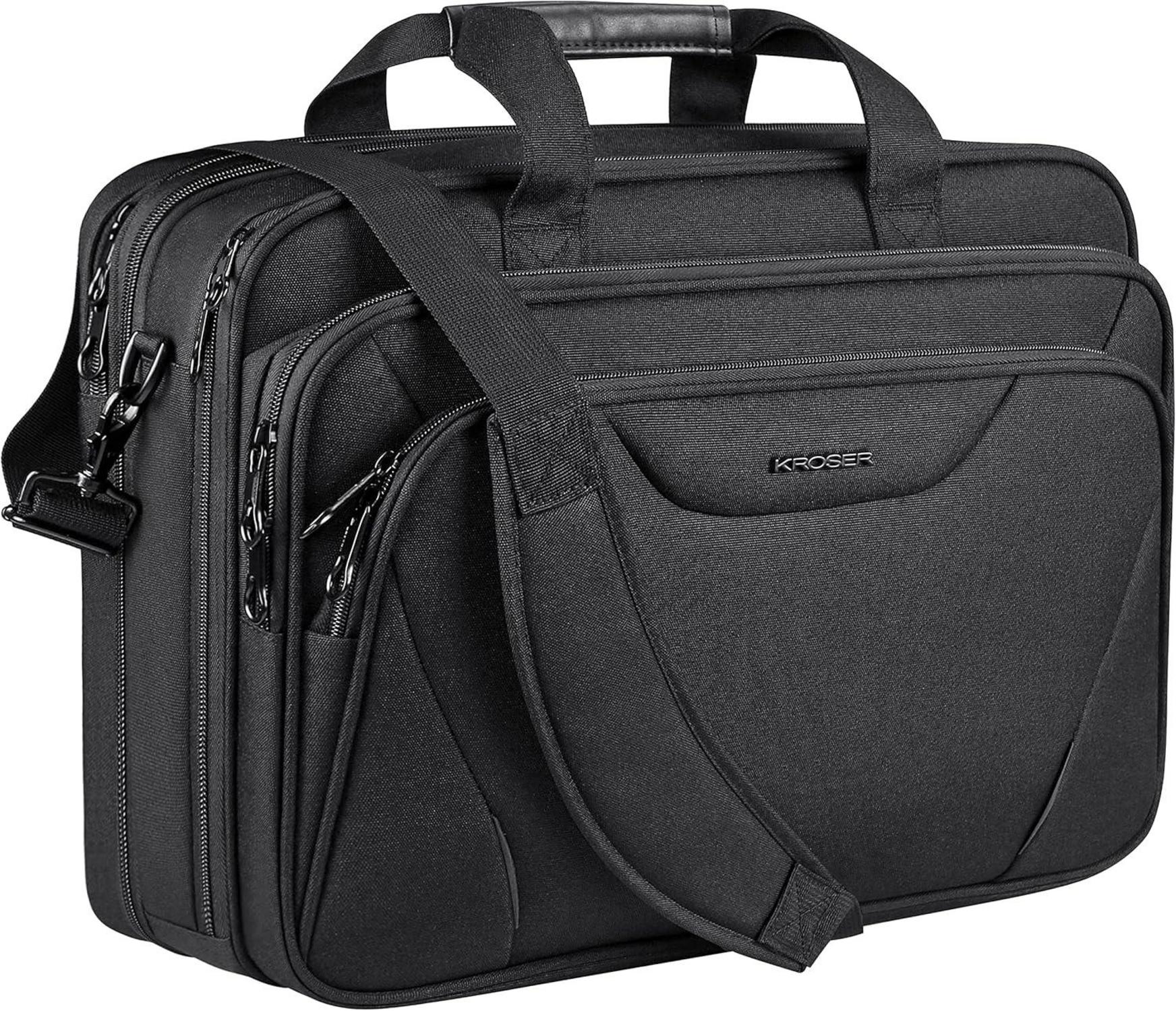 Laptop Aktentasche wasserdicht und erweiterbar bis 17,3 Zoll