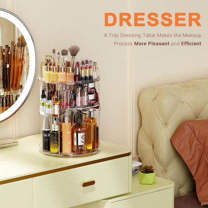 Make Up Organizer 360° Drehbar Transparent 7 Schichten