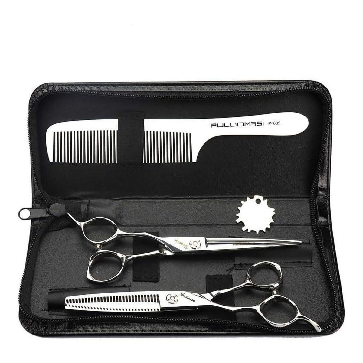 Linkshänder Friseurschere 6 Zoll – Japanisches 440C Stahl Set