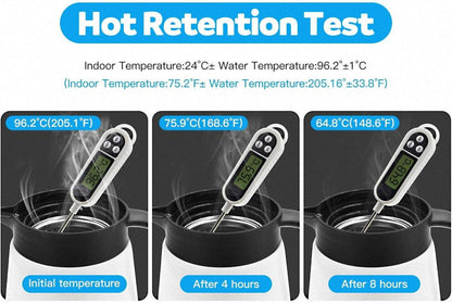 Thermoskanne Edelstahl Doppelwand Vakuum Isoliert Kaffeekanne 800ML