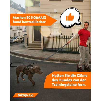 Toozey Schleppleine 10m für Hunde mit Handschlaufe und