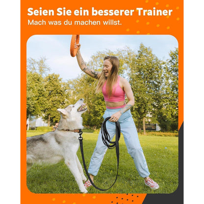 Toozey Schleppleine 10m für Hunde mit Handschlaufe und