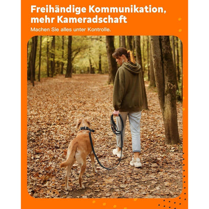 Toozey Schleppleine 10m für Hunde mit Handschlaufe und