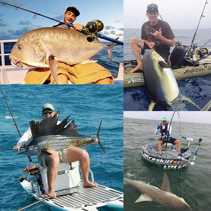 Burning Shark Schleppen Spule Level Wind Angelrolle