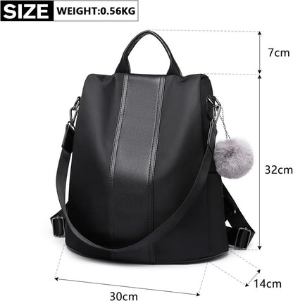 Damen Rucksack Anti Diebstahl Casual Daypack Elegant Klein