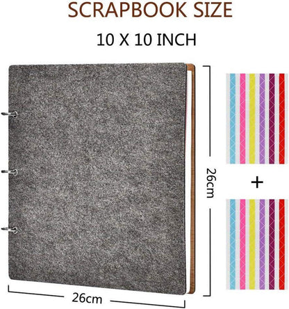 Fotoalbum Groß DIY Felt Scrapbooking Gästebuch Reisealbum