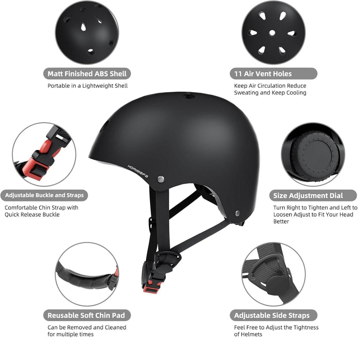 Kinder Fahrradhelm Skaterhelm verstellbar CE-Zertifizierung