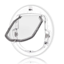 Katzenklappe 4 Wege Verriegelung transparent für Glas & Türen
