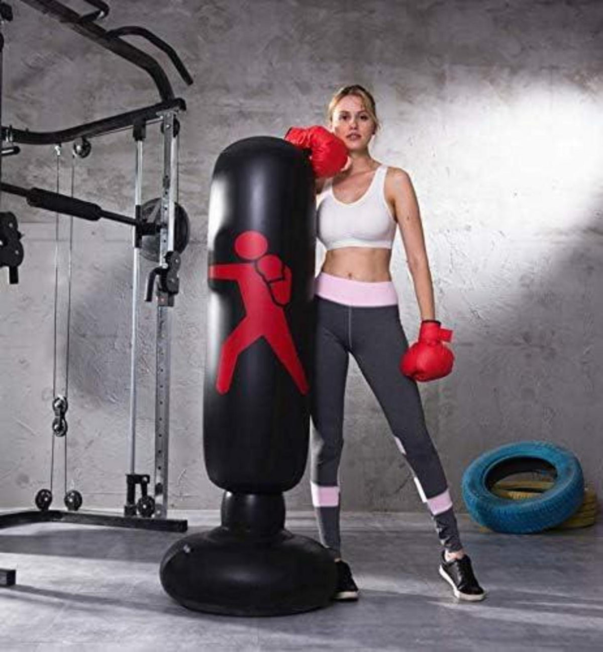 Boxsack Kinder 160cm Stehend Karate Taekwondo Entlastung Energy